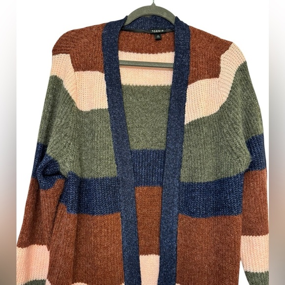 Torrid Chunky Duster Sweater Size 0= L/ 12 - Picture 6 of 11